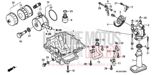 CARTER D'HUILE/POMPE A HUILE CBR600RAB de 2011